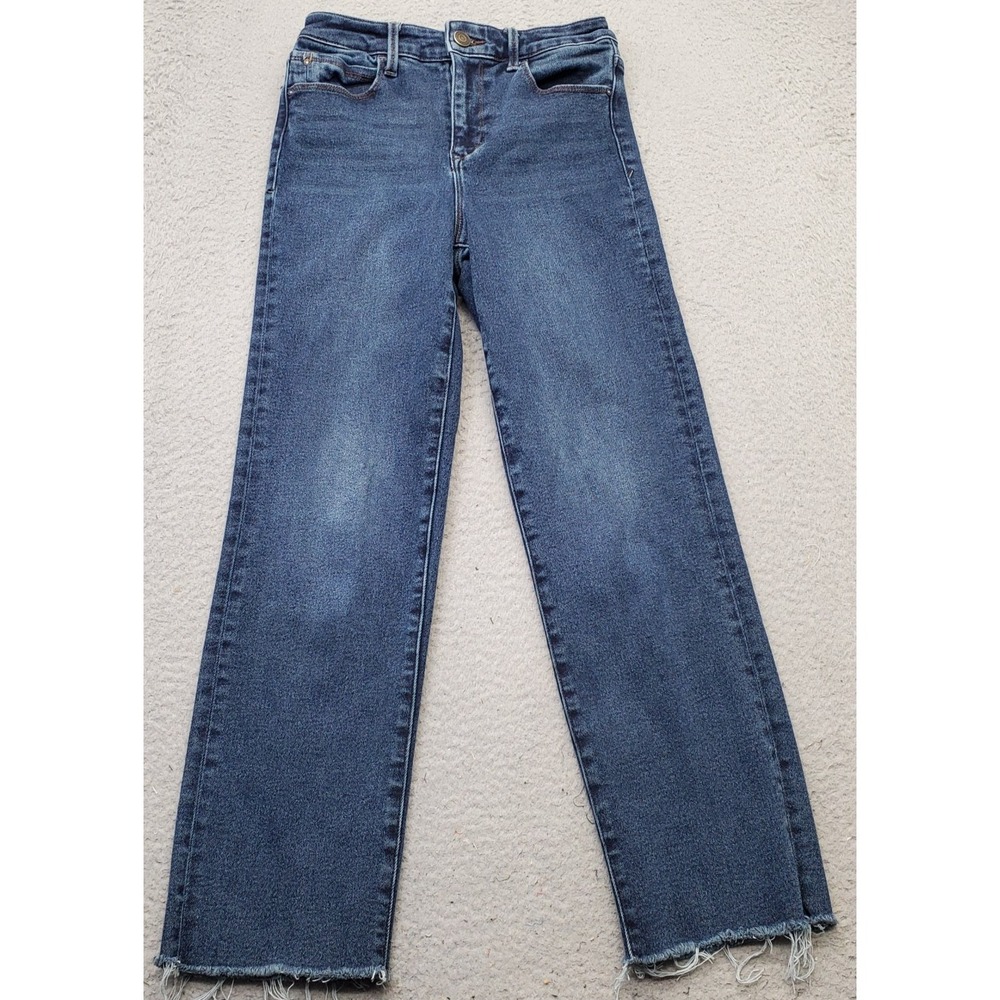 Skinnygirl Jeans Womens 24/00 Blue Denim Comfort Medium Wash Raw Hem Streetwear